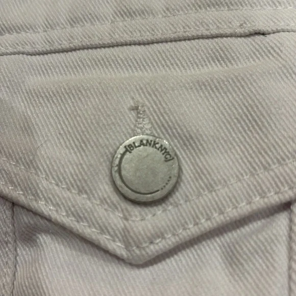 NWT BLANKNYC white denim “Fringe Jacket” - Picture 2 of 11